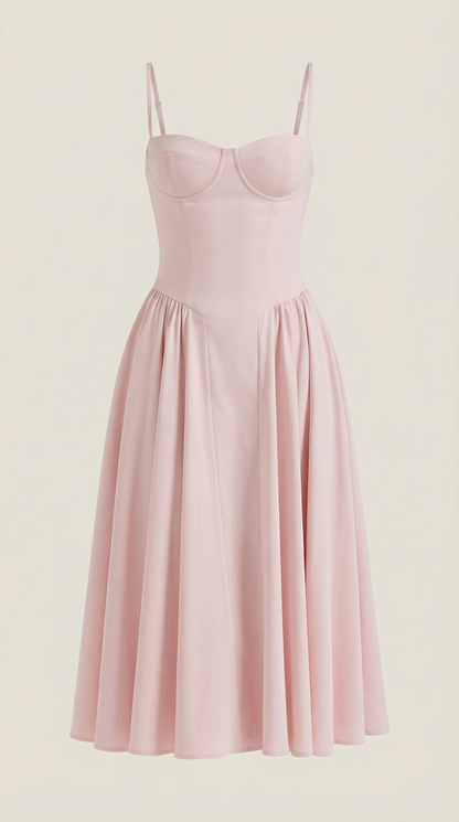 Odette Korset Midi Kjole