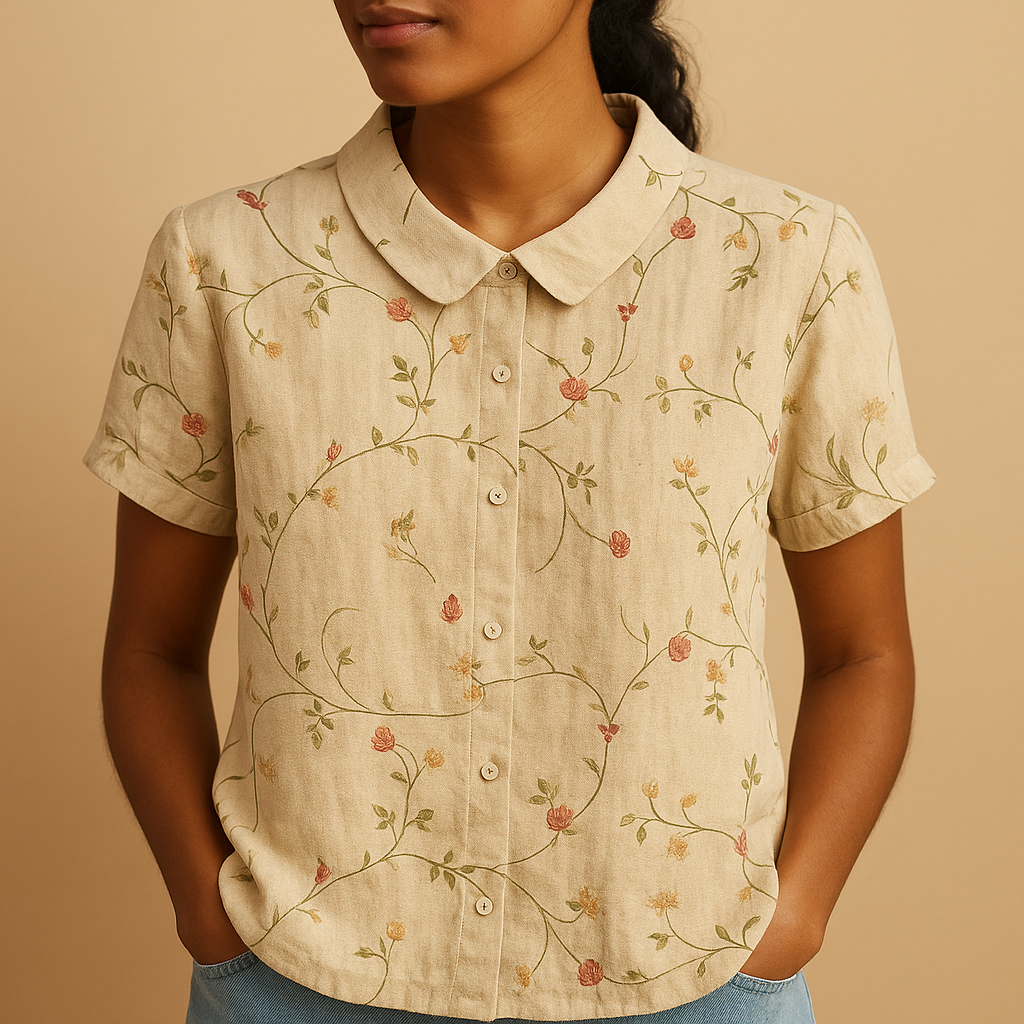 Daisy Floral Print Blouse