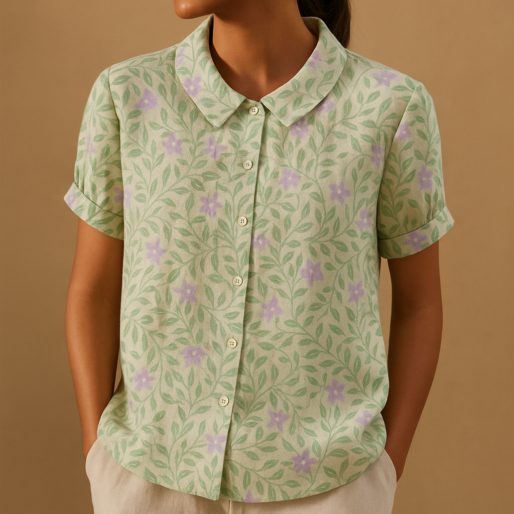 Daisy Floral Print Blouse