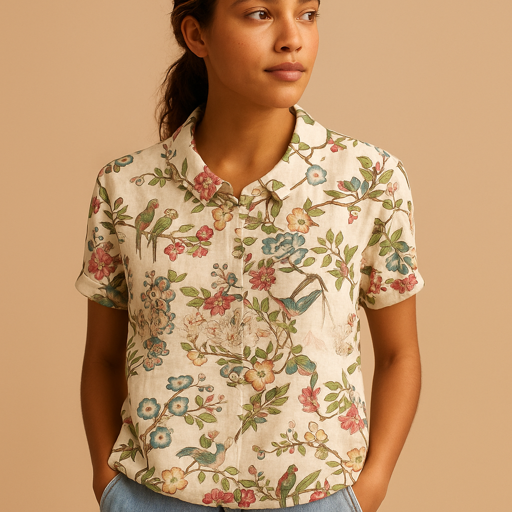 Daisy Floral Print Blouse