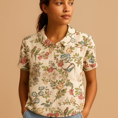 Daisy Floral Print Blouse
