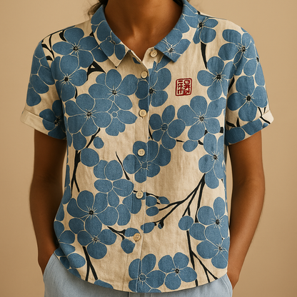 Daisy Floral Print Blouse