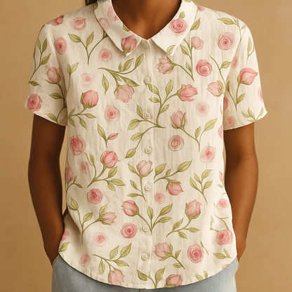 Daisy Floral Print Blouse