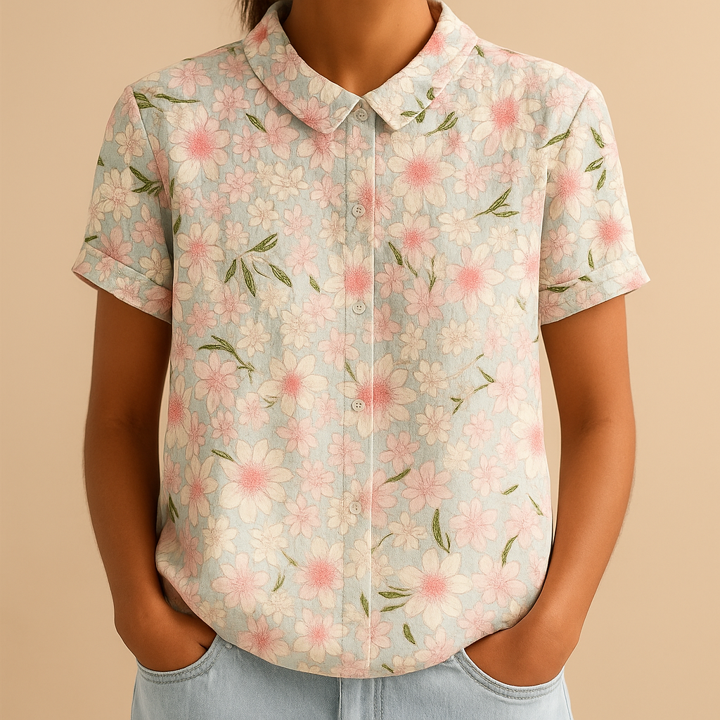 Daisy Floral Print Blouse