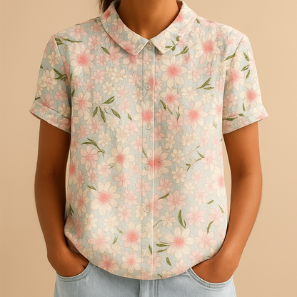 Daisy Floral Print Blouse