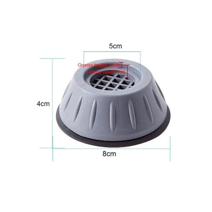 Rubber Anti-Vibration Feet for Washing Machines with Universal Appliance Fit