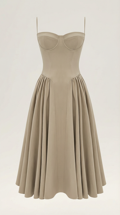 Odette Korset Midi Kjole