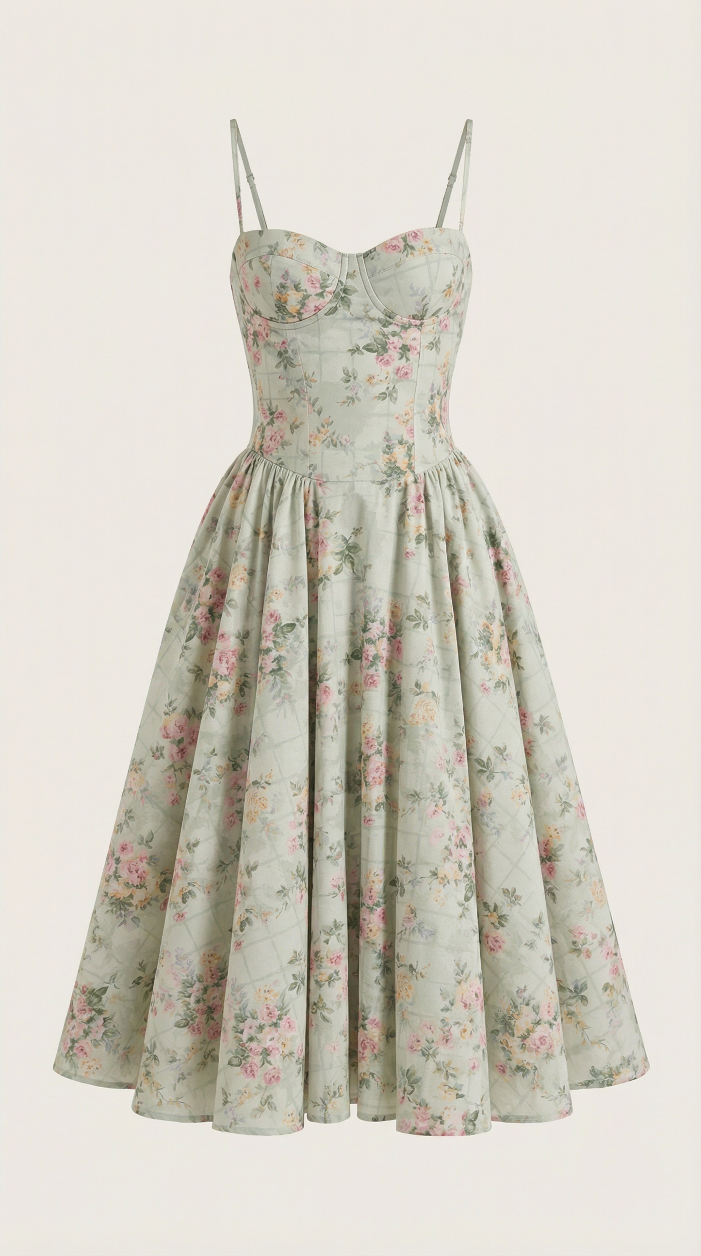 Odette Korset Midi Kjole