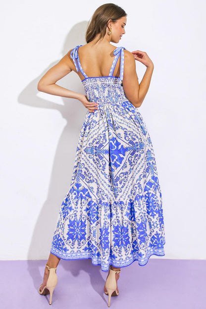 Bella Printed Cotton Midi