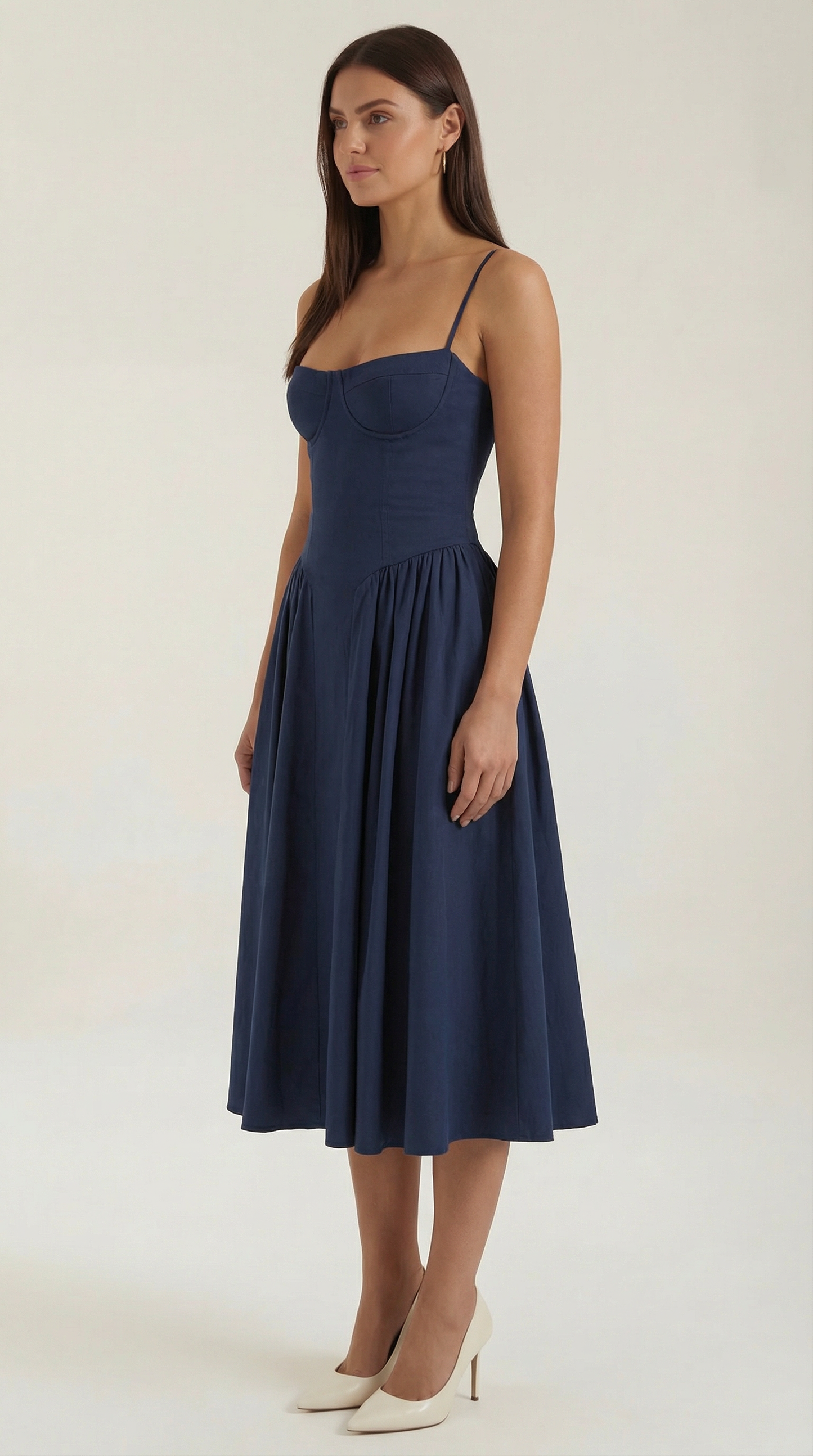 Odette Korset Midi Kjole