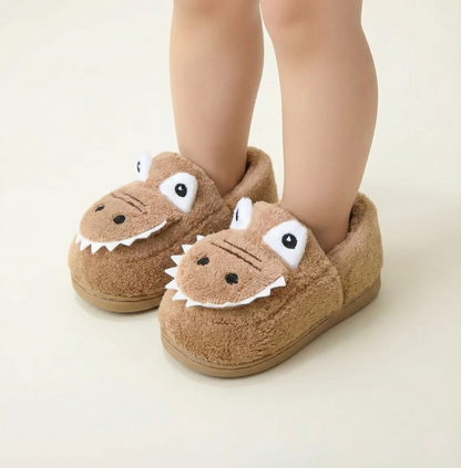 Soft Cartoon Dino Slippers Ages 1-6