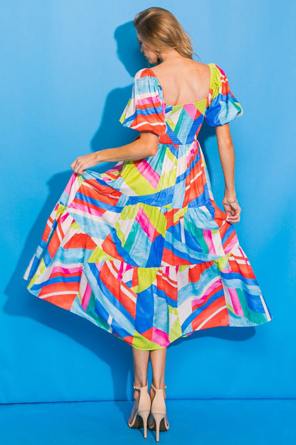Amara Tiered Midi Dress