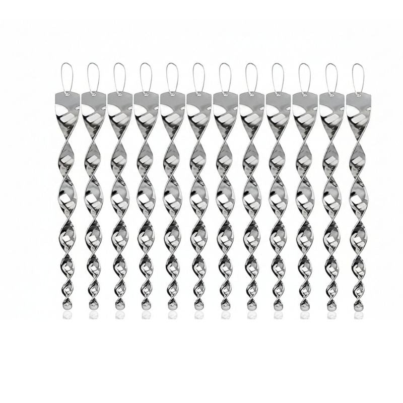 Spinning Reflective Rod for Bird Deterrent with Rope Hanging