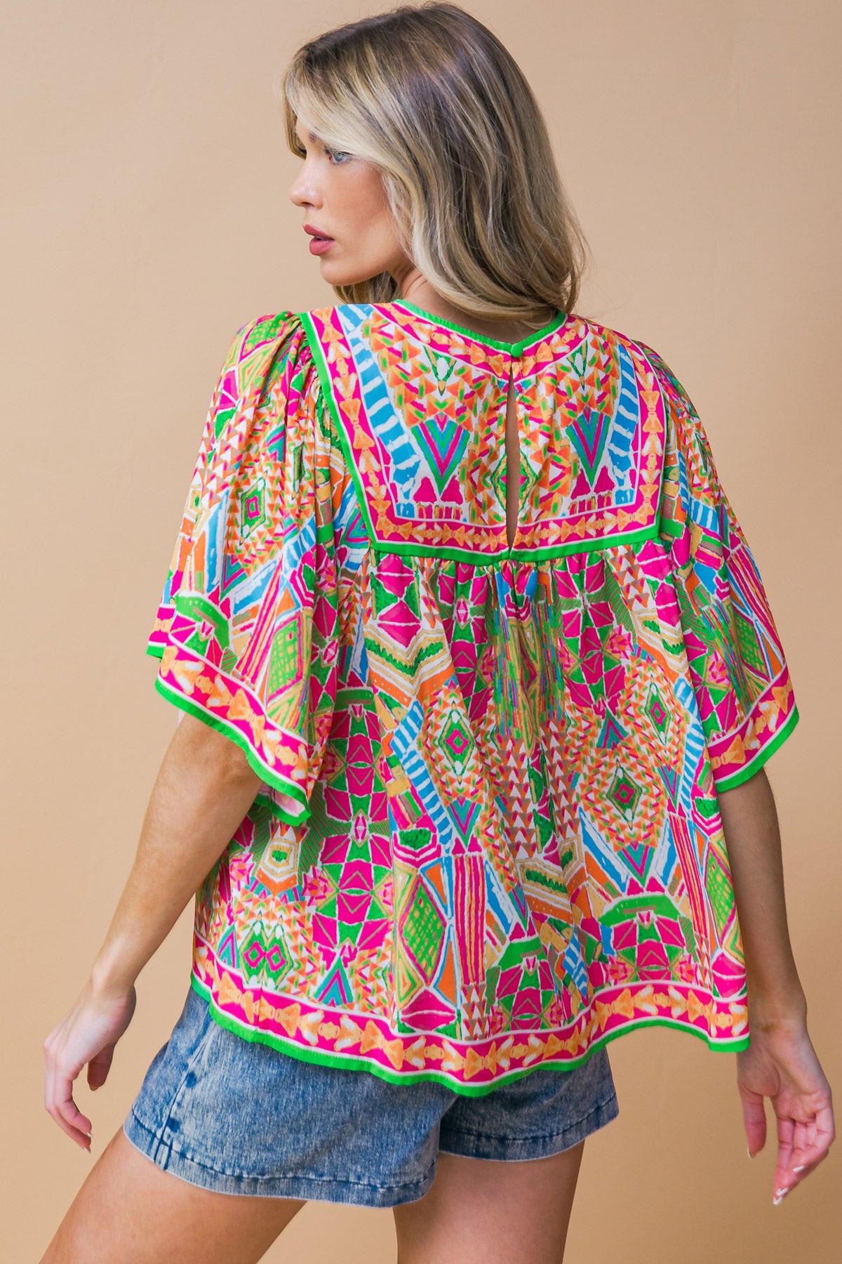 Willow Printed Woven Top
