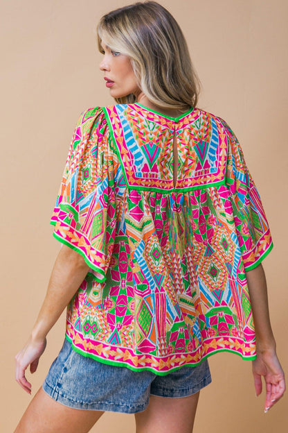 Willow Printed Woven Top