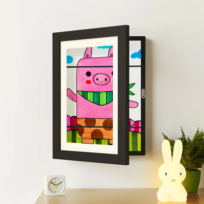 Artwork Storage Frame with Magnetic Display and 150 Drawing Capacity