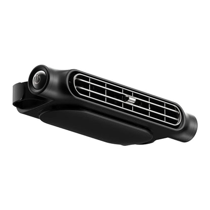 Headrest Cooling Fan with Dual Turbine Airflow and Rotating Outlets, Type C Charging