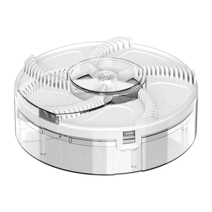 Rechargeable Fly Trap with Rotating Capture Chamber and Battery