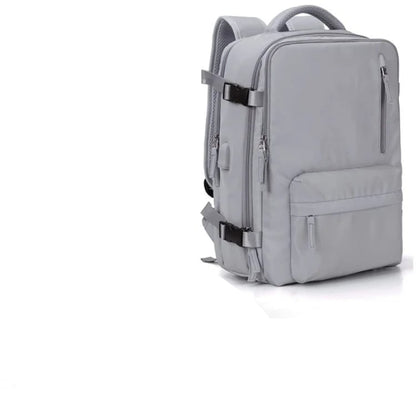 Women's 35L Backpack with USB Charging Port and Laptop Compartment, Wet Shoe Storage