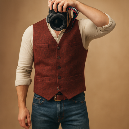 Adrian Buttoned Tailored Vest