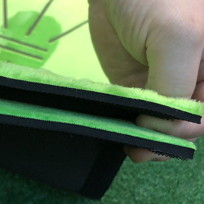 Golf Swing Practice Mat with Impact Feedback and Rubber Grip Base