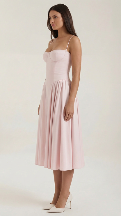 Odette Korset Midi Kjole