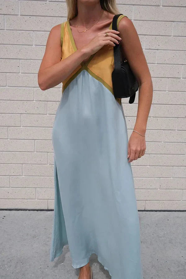 Iris V-Neck Colorblock Dress