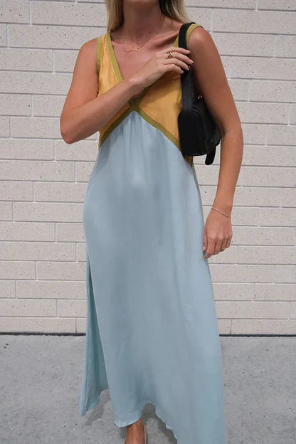 Iris V-Neck Colorblock Dress