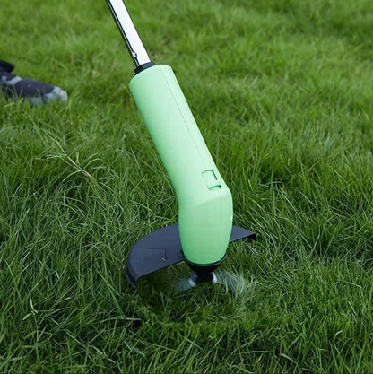 Cordless Grass Cutter with Adjustable Extension Pole and Rotating Blades
