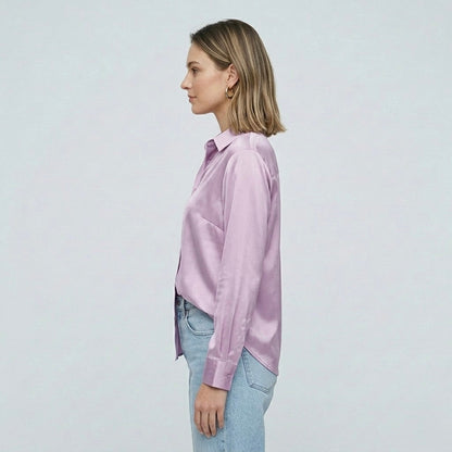 Siena Satin Longline Blouse