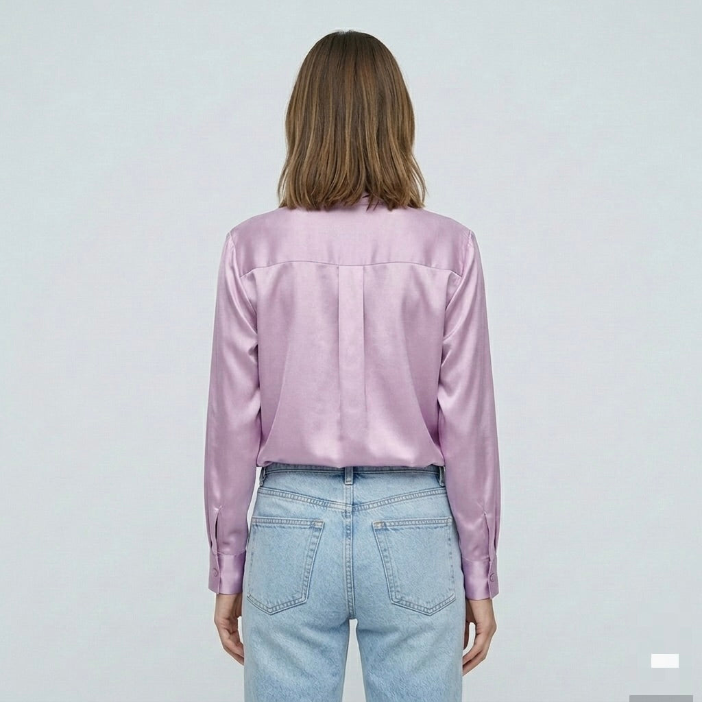 Siena Satin Longline Blouse