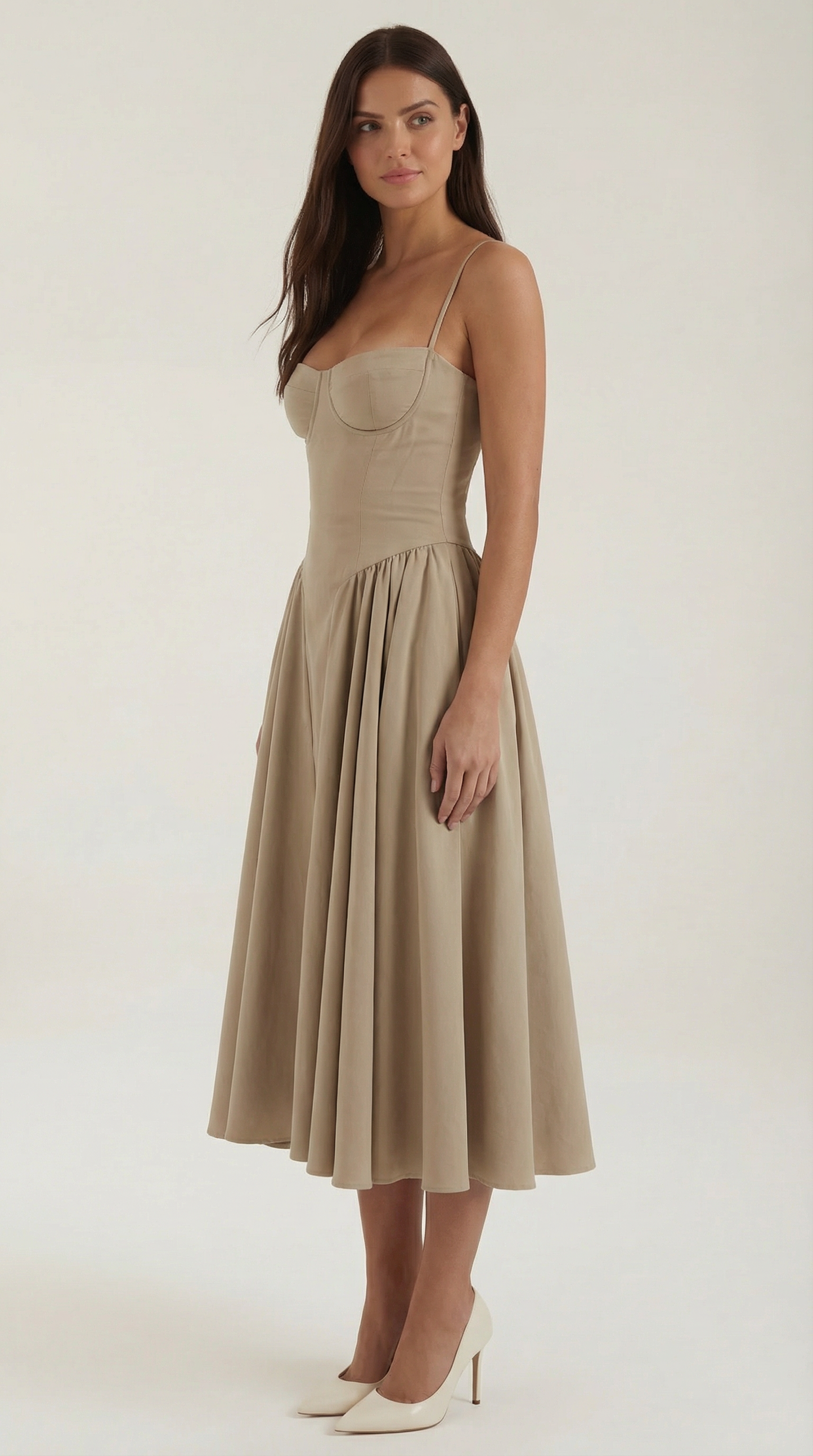 Odette Korset Midi Kjole