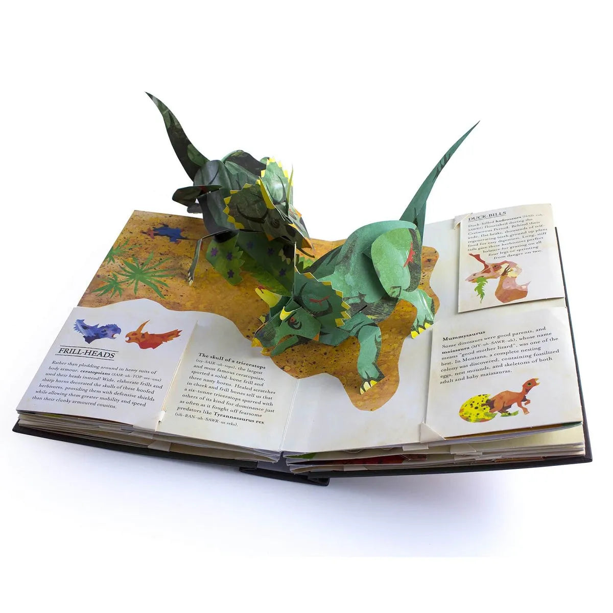 3D Pop-Up Dinosaur and Sea Monster Book with Hardcover Binding and Educational Facts