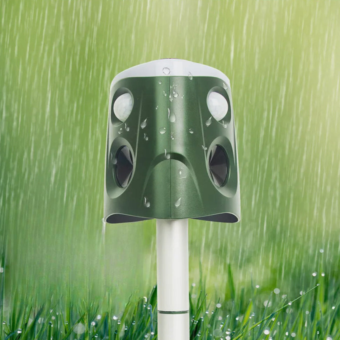 Solar Ultrasonic Animal Repeller with 360 Degree Motion Detection