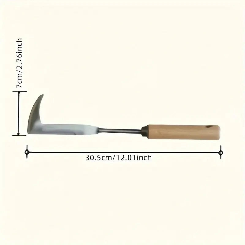 Steel Weed Puller Tool with Pointed Tip and Extended Handle for Brick Joints
