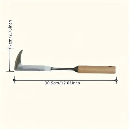 Steel Weed Puller Tool with Pointed Tip and Extended Handle for Brick Joints