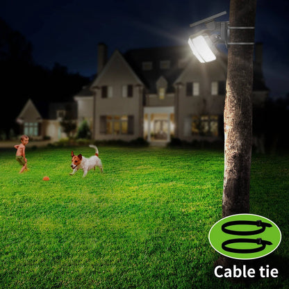 Outdoor Motion Sensor Flood Light with Triple Adjustable Heads and 1200 Lumens