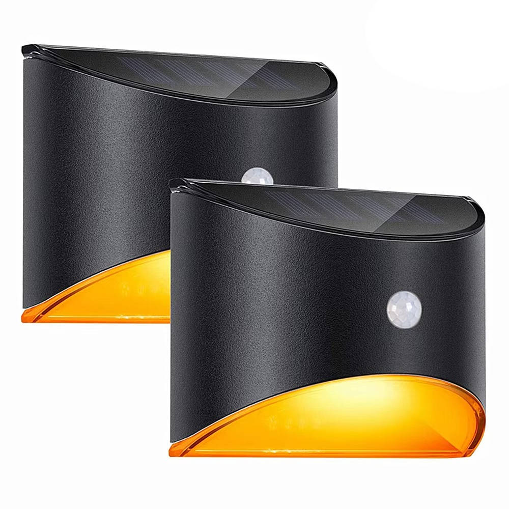 Solar Motion Sensor Light with PIR Detection and Auto Mode for Stairs
