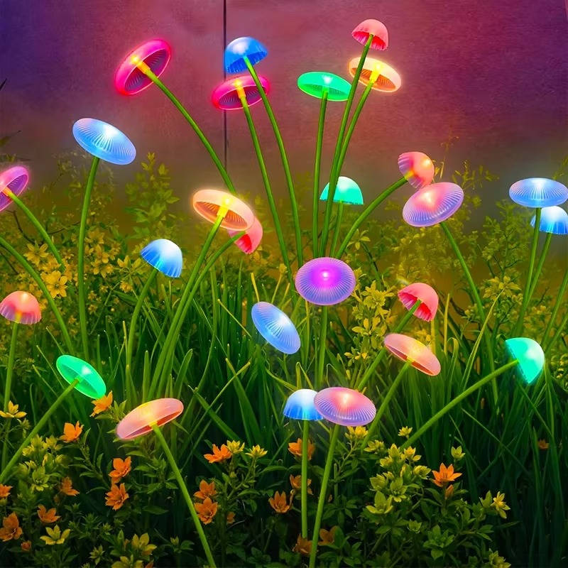 Solar Jellyfish Garden Light with RGB Color Changing LED and Automatic Sensor, IP65 Weather Resistant