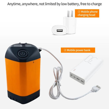 Outdoor Shower Pump with Digital Temperature Display and 90-Minute Battery