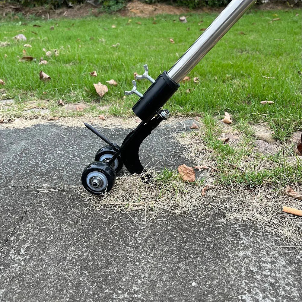 Weed Puller with Adjustable Handle and Roller Cutting Action for Patios