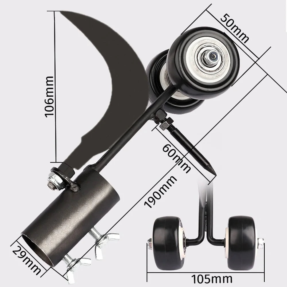 Weed Puller with Adjustable Handle and Roller Cutting Action for Patios