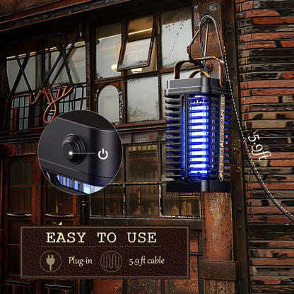 Electric Insect Zapper with UV Light and 360 Degree Coverage for Patios