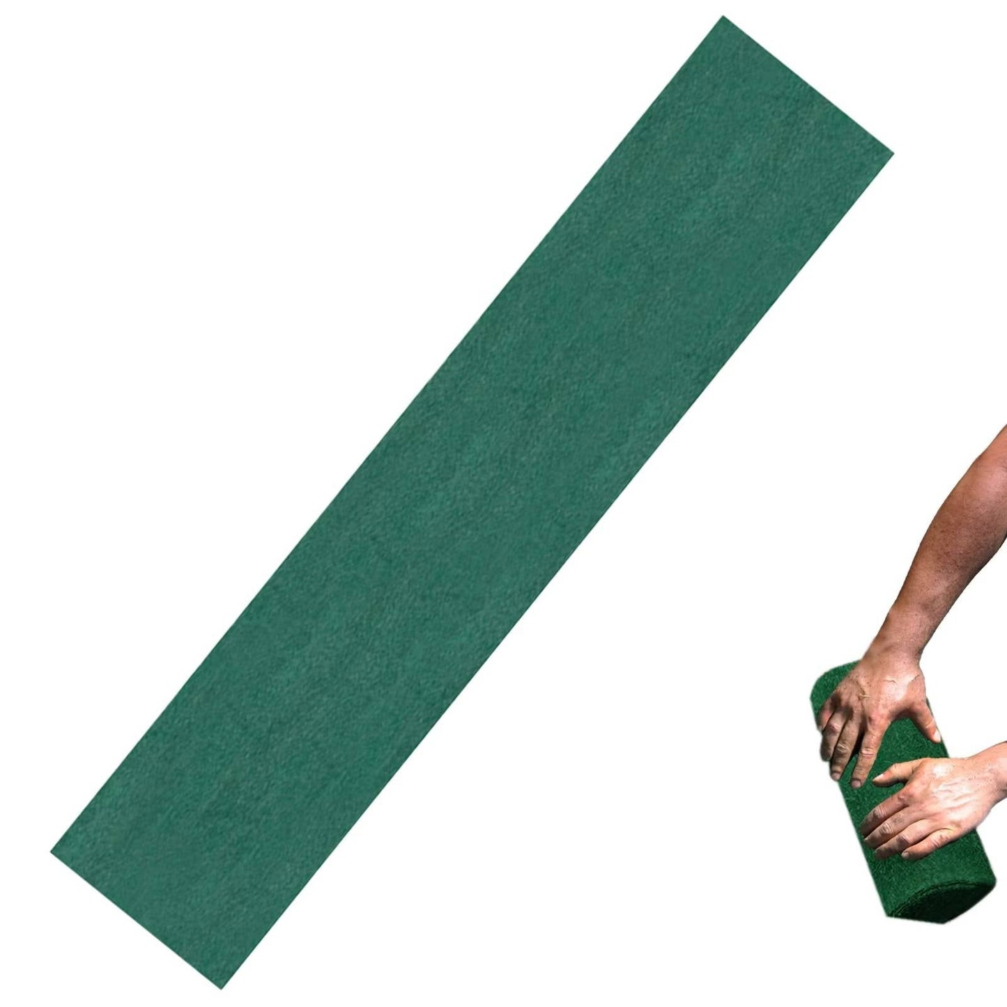 Biodegradable Grass Seed Mat with Embedded Fertilizer and Dual Fabric Layers