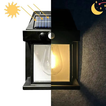 Solar Wall Lamp with Motion Sensor and Adjustable Mount, Set of 2