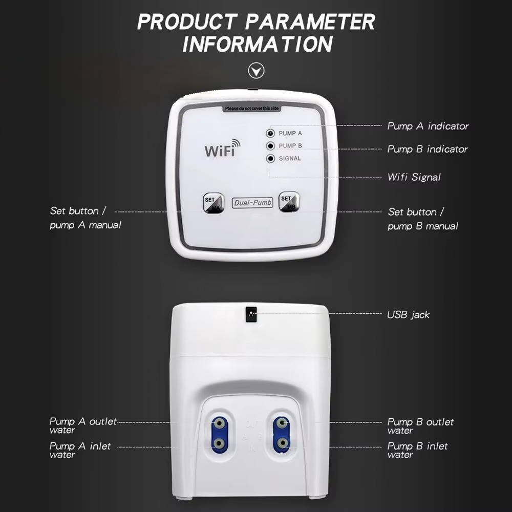 Smart Plant Watering System with App Control and 20 Soil Drippers
