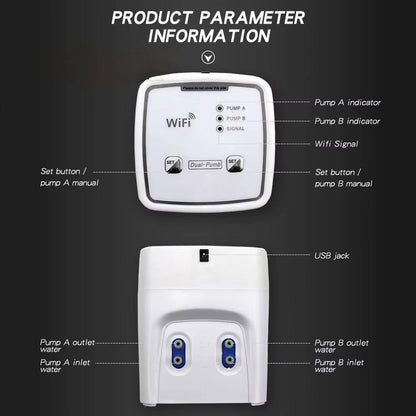 Smart Plant Watering System with App Control and 20 Soil Drippers