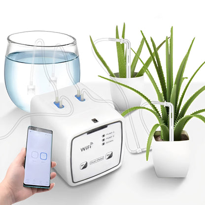 Smart Plant Watering System with App Control and 20 Soil Drippers