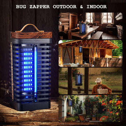 Electric Insect Zapper with UV Light and 360 Degree Coverage for Patios