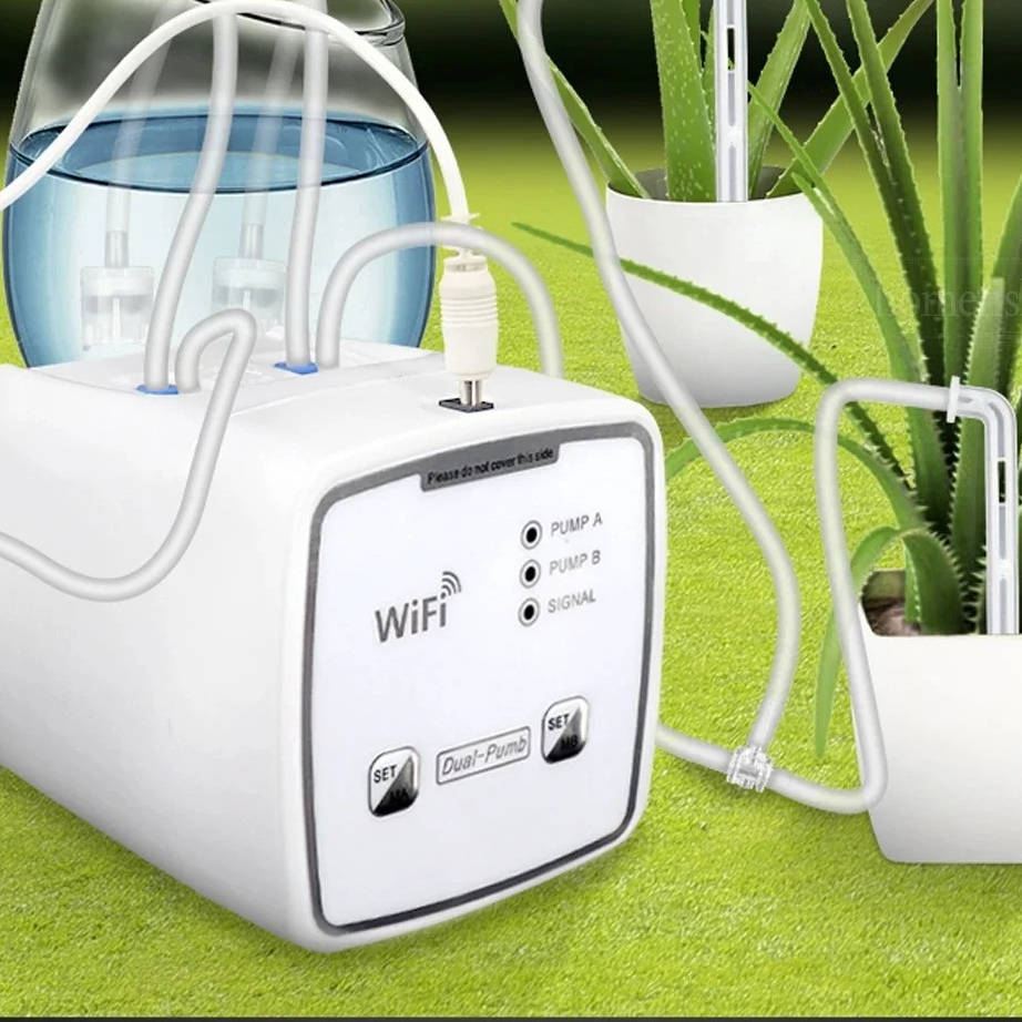 Smart Plant Watering System with App Control and 20 Soil Drippers